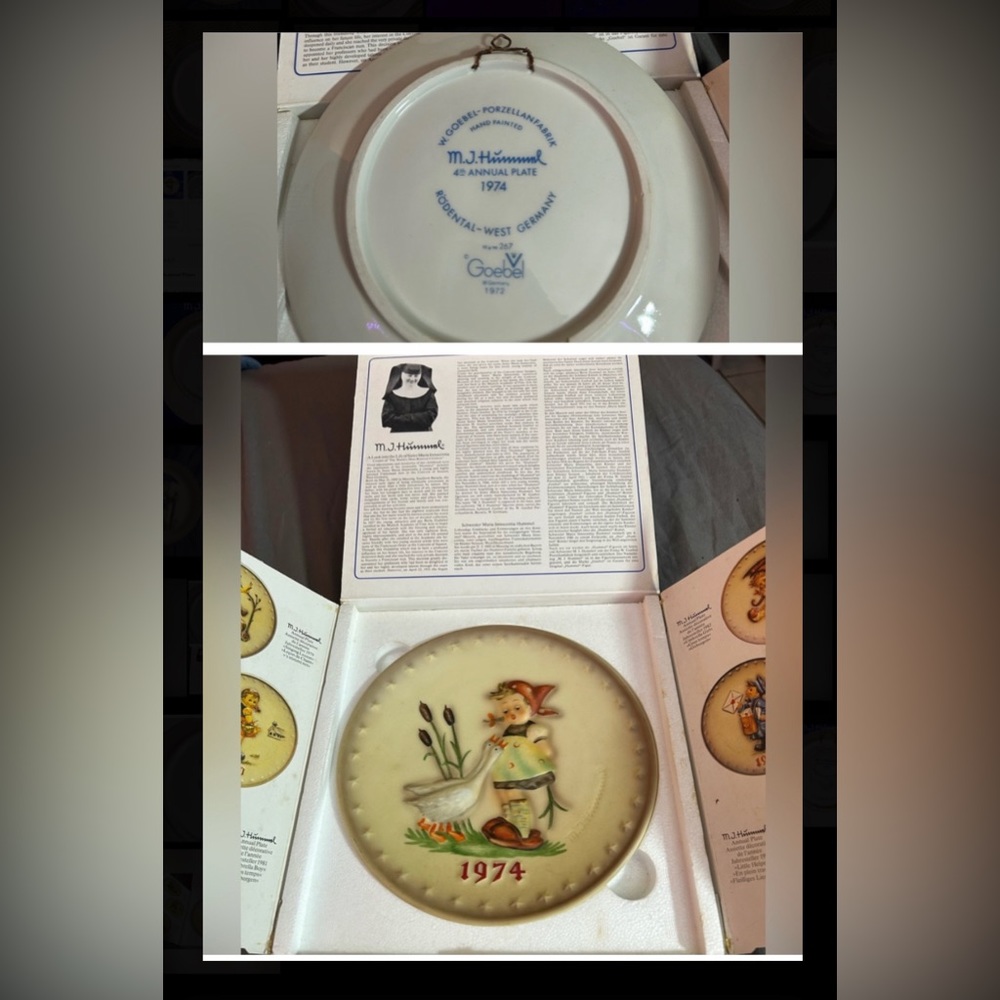 MJ Hummel Annual Plate